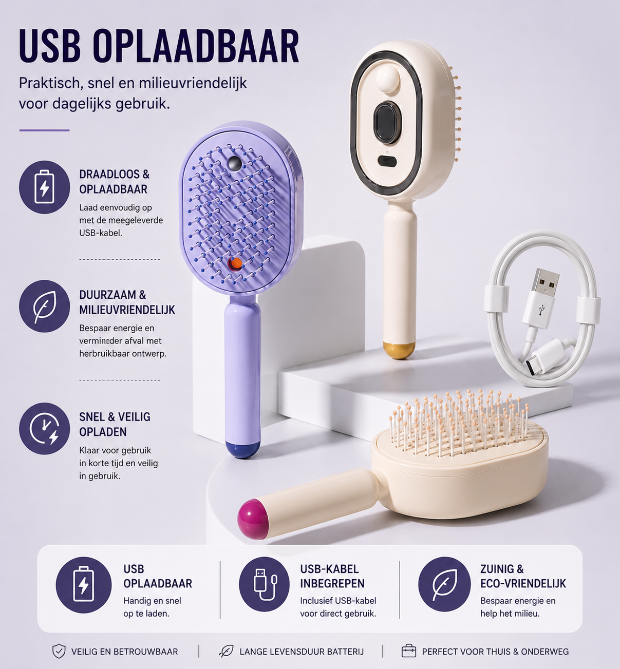 Detangling and Smoothing Brush