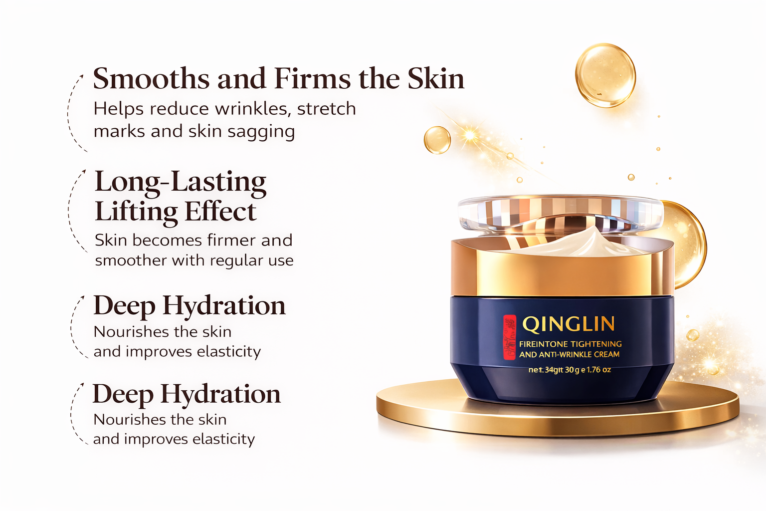 QINGLIN Rutina Oblíbený anti-aging rituál
Oční okolí a tělo