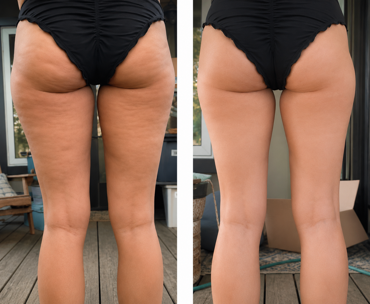 Weniger sichtbare Cellulite