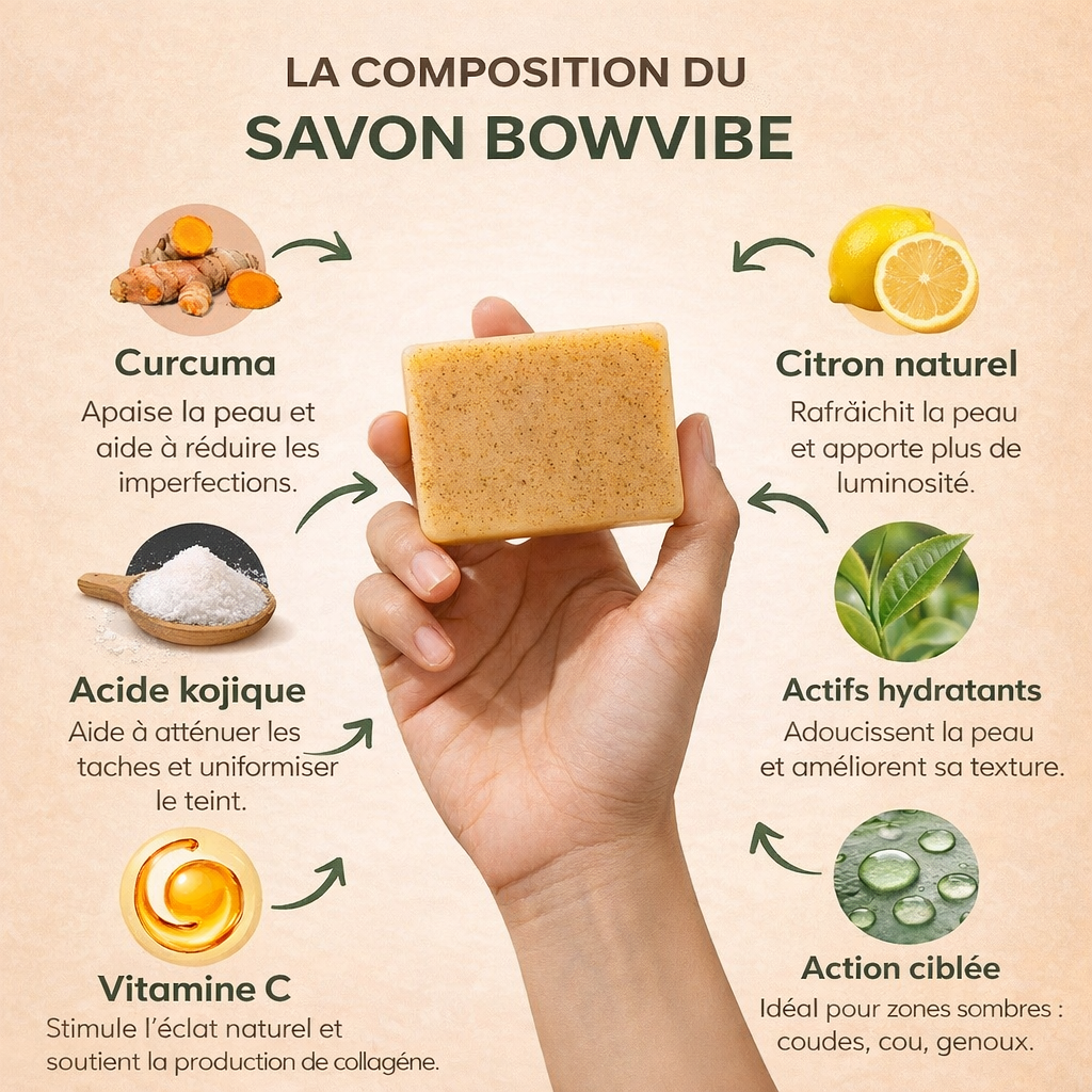 Sapone Bowvibe Anti-Macchie alla Curcuma