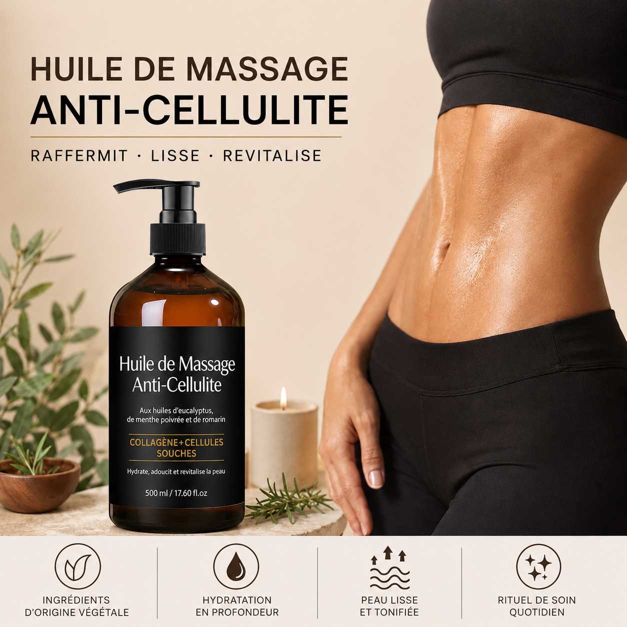 Straffendes Anti-Cellulite Massageöl