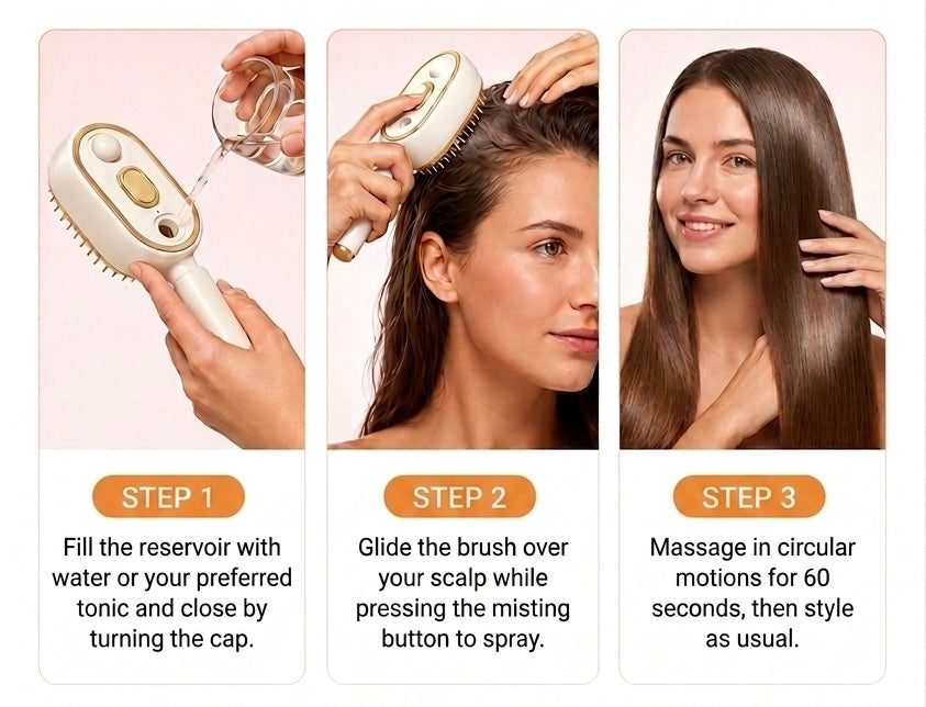 Cepillo anti-nudos y anti-frizz