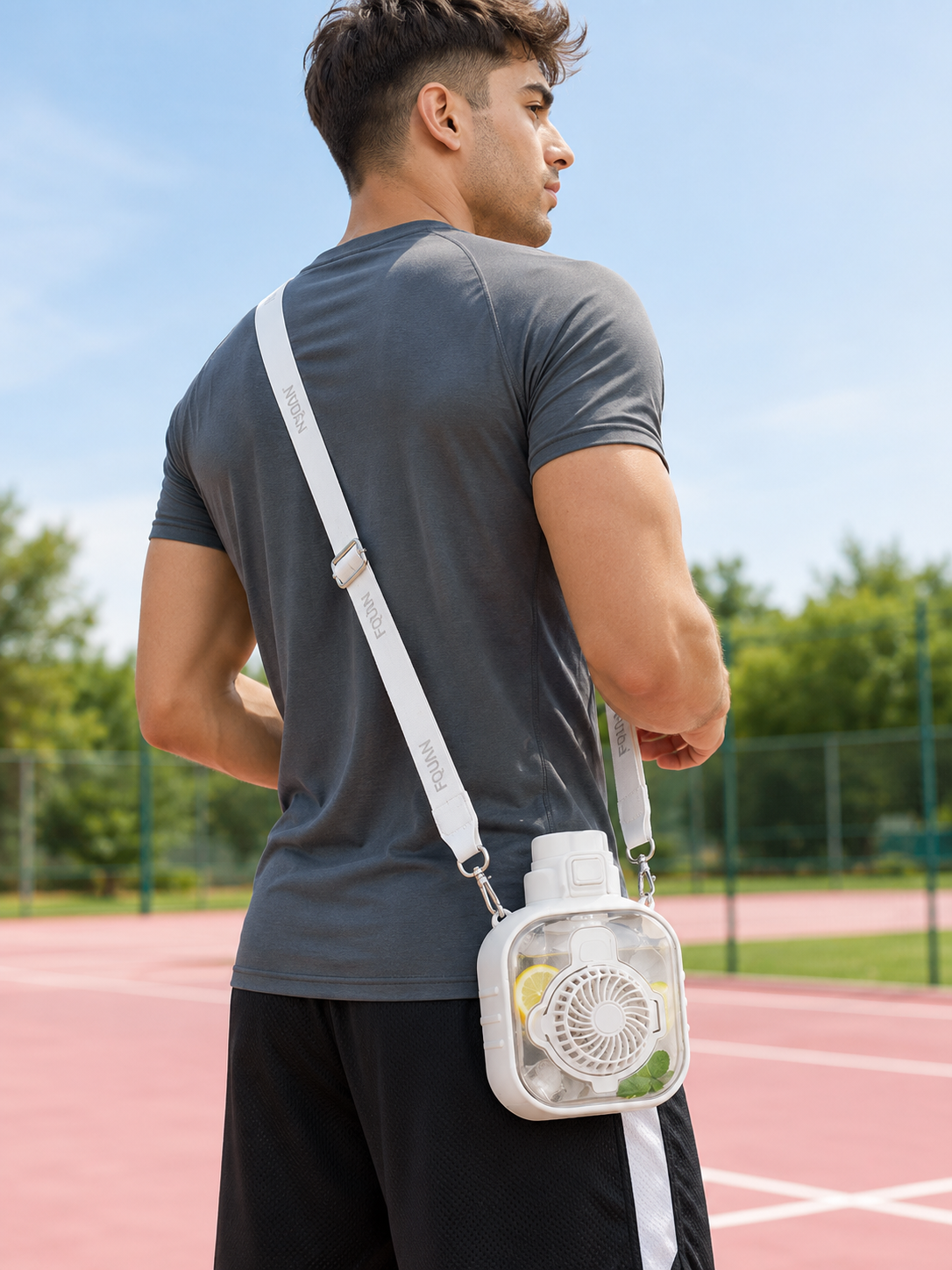 Ventilateur Gourde Portable avec Bandoulière