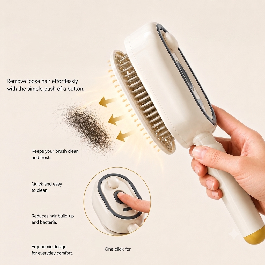 Anti-Floke og Anti-Frizz Børste