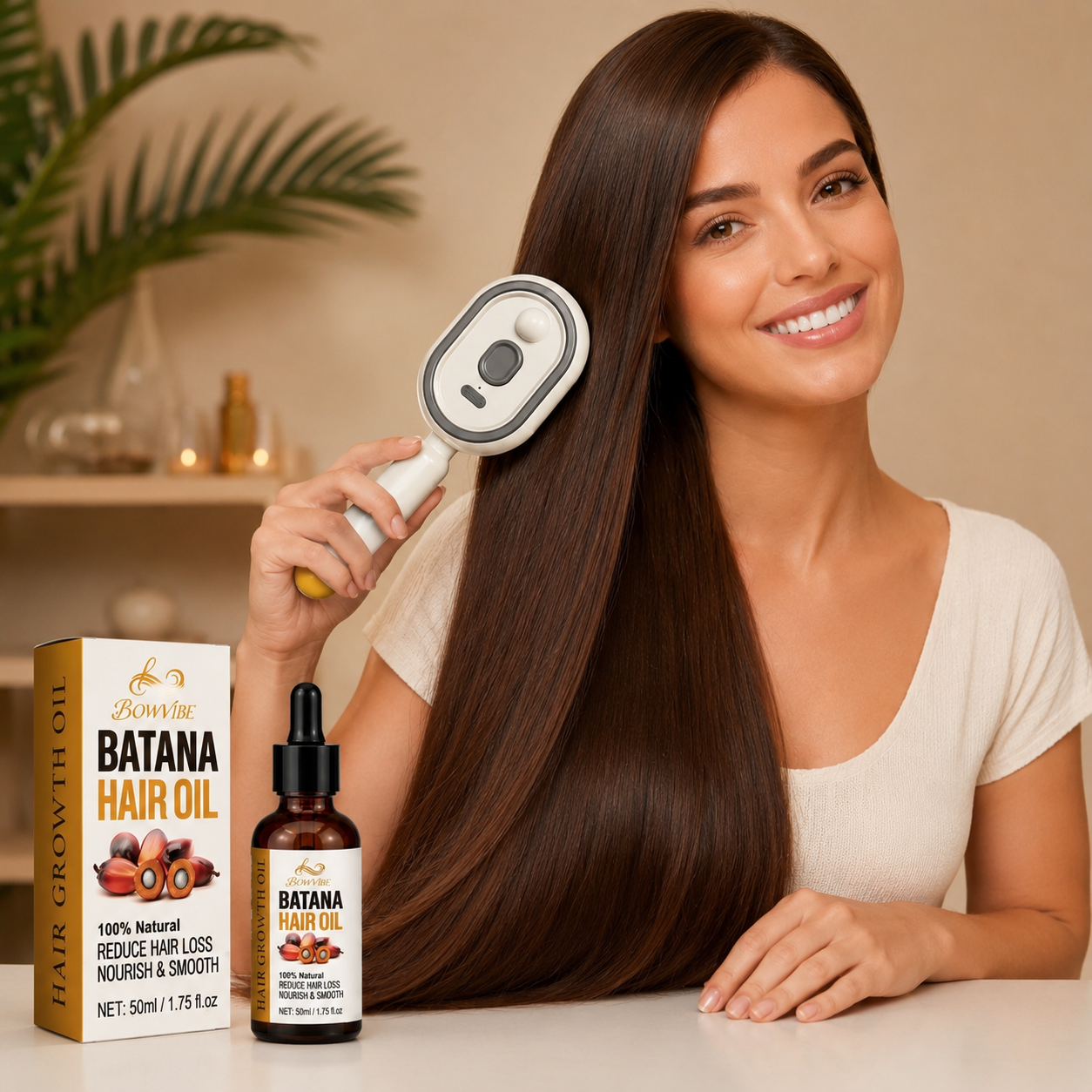 Detangling and Smoothing Brush