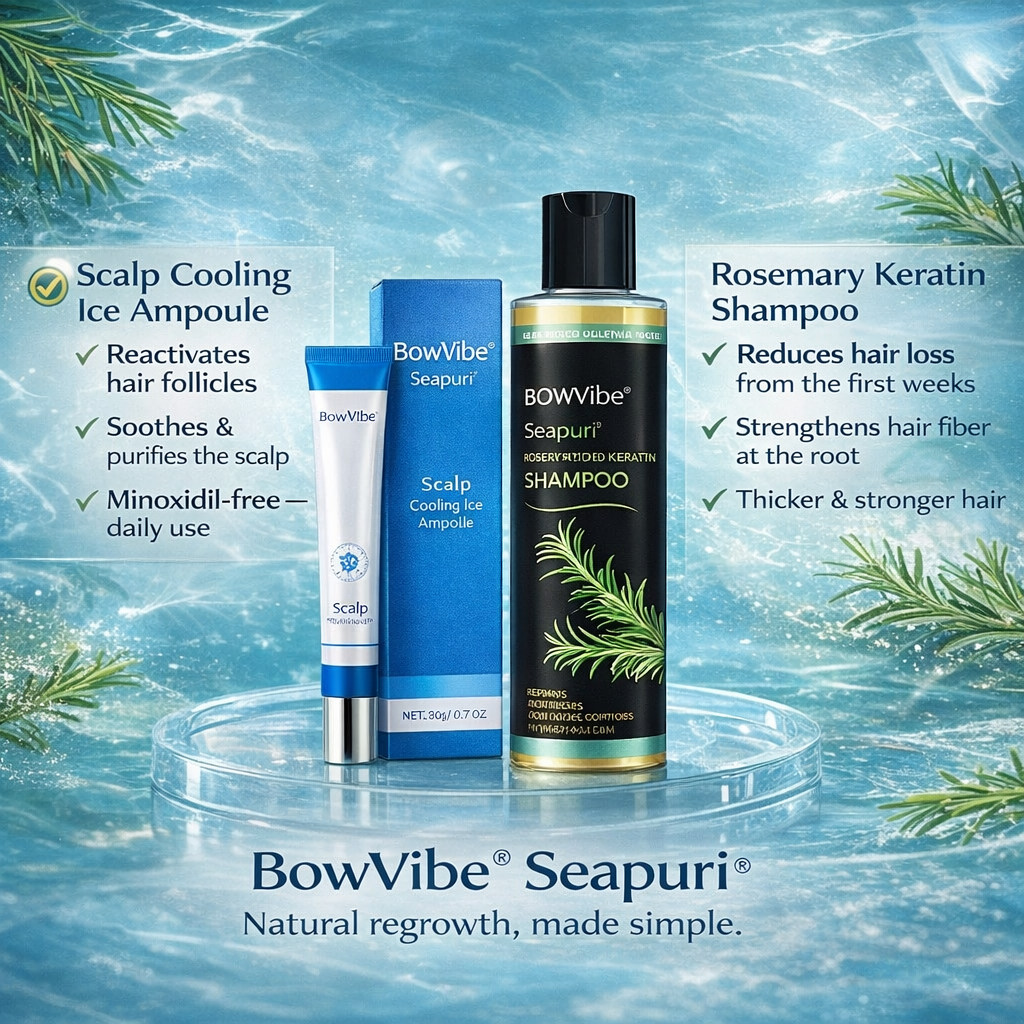 BowVibe® Seapuri® — Proti vypadávání, podpora růstu a hustoty vlasů