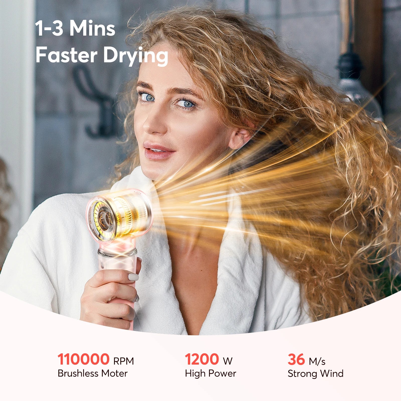 GroomAir Brosse Chauffante Pro Rapide